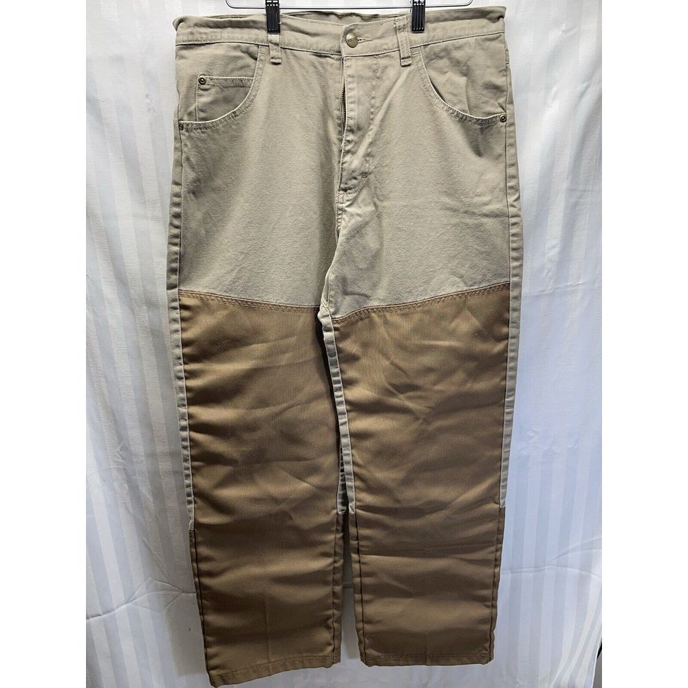 Scheels Outfitters‎ Canvas Double Knee Khaki Pants Fit 34 x 32